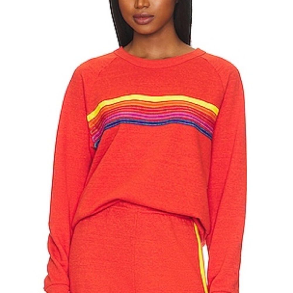 Aviator Nation 5 Stripe Sweatshirt